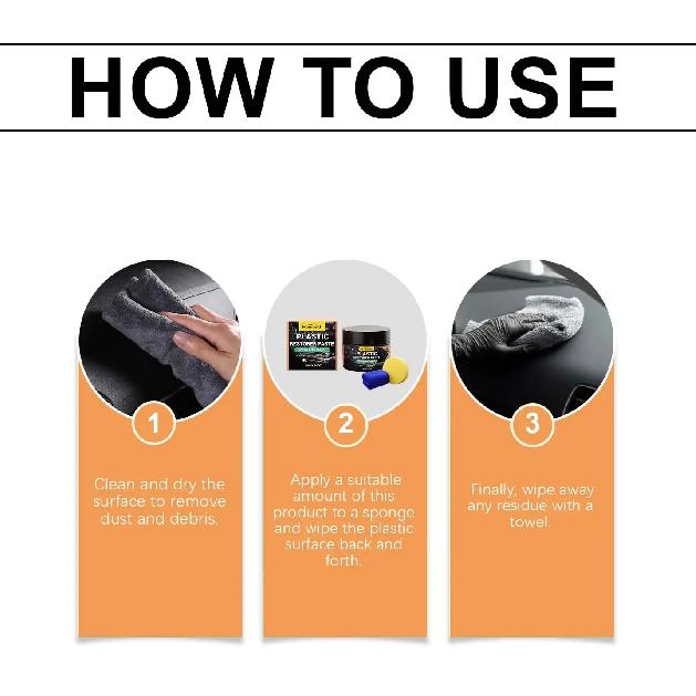 Multi-use Car Interior Cleaner, Plastic Renew Restore Liquid, Leather Repair Tool for Daily Scratch Removal