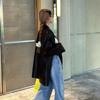 Premium Loose PU Suit Jacket Women with Non-Cracking Padded Shoulders Spring Autumn Fashion Plus Size Suit Female