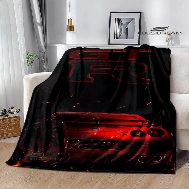 GTR Racing Retro Printed Blankets Warm Blanket Soft and Comfortable Home Travel Bed Blanket Picnic Blanket Birthday Gift