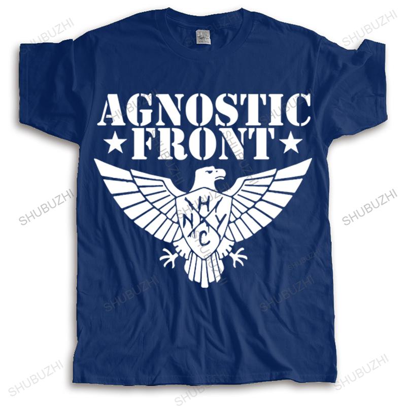 man summer short sleeve t shirt fashion funny tee tops AGNOSTIC FRONT drop shipping men cotton o-neck vintage loose teeshirt