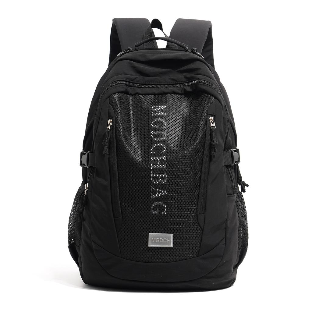 Schoolbag Simple backpack for men and women Korean version Middle school student schoolbag Large capacity travel backpack College style computer bag 