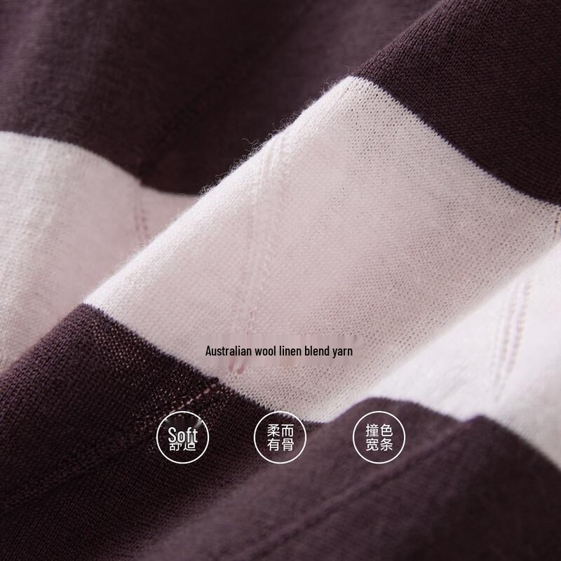 Broadcast Women's Striped Wool Knit Pullover