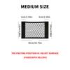 Car Storage Net Stretchable Mesh Pocket Net Magic Elastic Sticker Universal Rear Mesh Trunk Seat Bag Pocket Cage Auto Organizer
