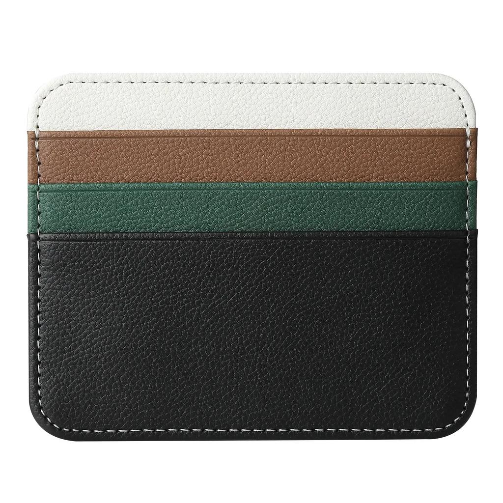 Slim Thin Mini ID Business Credit Card Holder PU Leather Men's Coin Money Card Wallet Case Male Small Cardholder Purse for Women