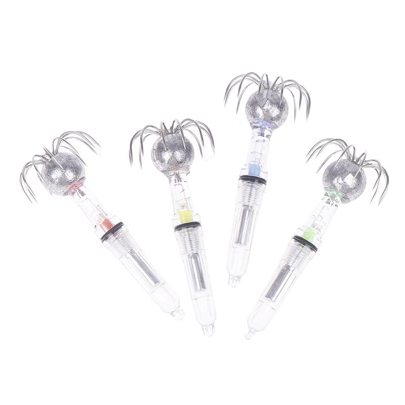Fischköder Licht LED Tiefsee Leuchtender Angelhaken LED Tintenfischköder Lampe Unterwasser Angelzubehör Werkzeuge Schirmhaken Lampe