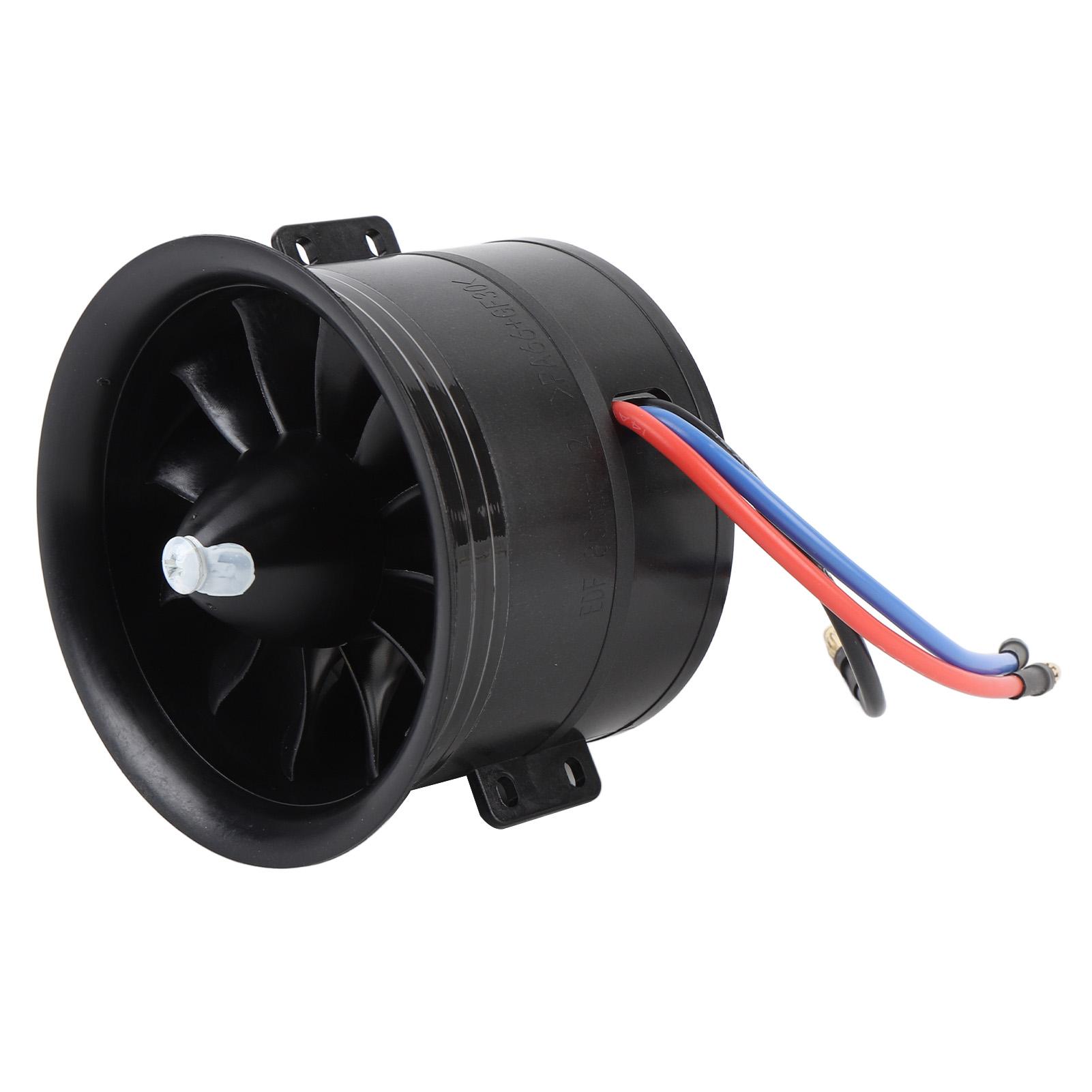 

EDF 80mm 12 Blades Electric Ducted Fan 3000W 6S 2000KV 3.43kg Thrust Efficient High Toughness for