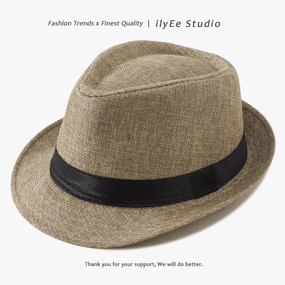 Korean Style Summer Straw Jazz Hat for Women & Men – Trendy British Couple Beach & Outdoor Hat