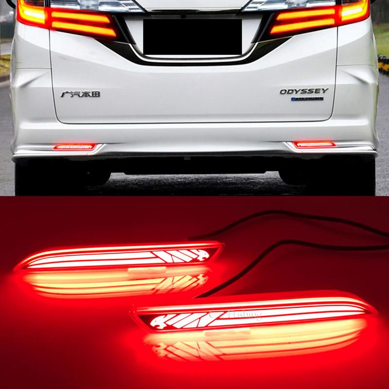 Car LED Rear Bumper Lamp Brake Light Reflector For Honda JAZZ Fit 10-13 CRZ CRV Acura TSX Odyssey 15-23 Taillight turn signal