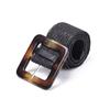 Women Wide Dress Belt Shirt PP Straw Belly Necklace Elastic Waist Chain Body Jewelry Straw Belt