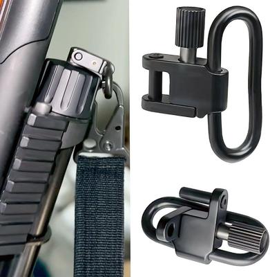 QD Sling Swivel Strap Buckles Kit Tactical Rifle Sling Swivels Mount Adapter Detachable Sling Mount Ring for Outdoor