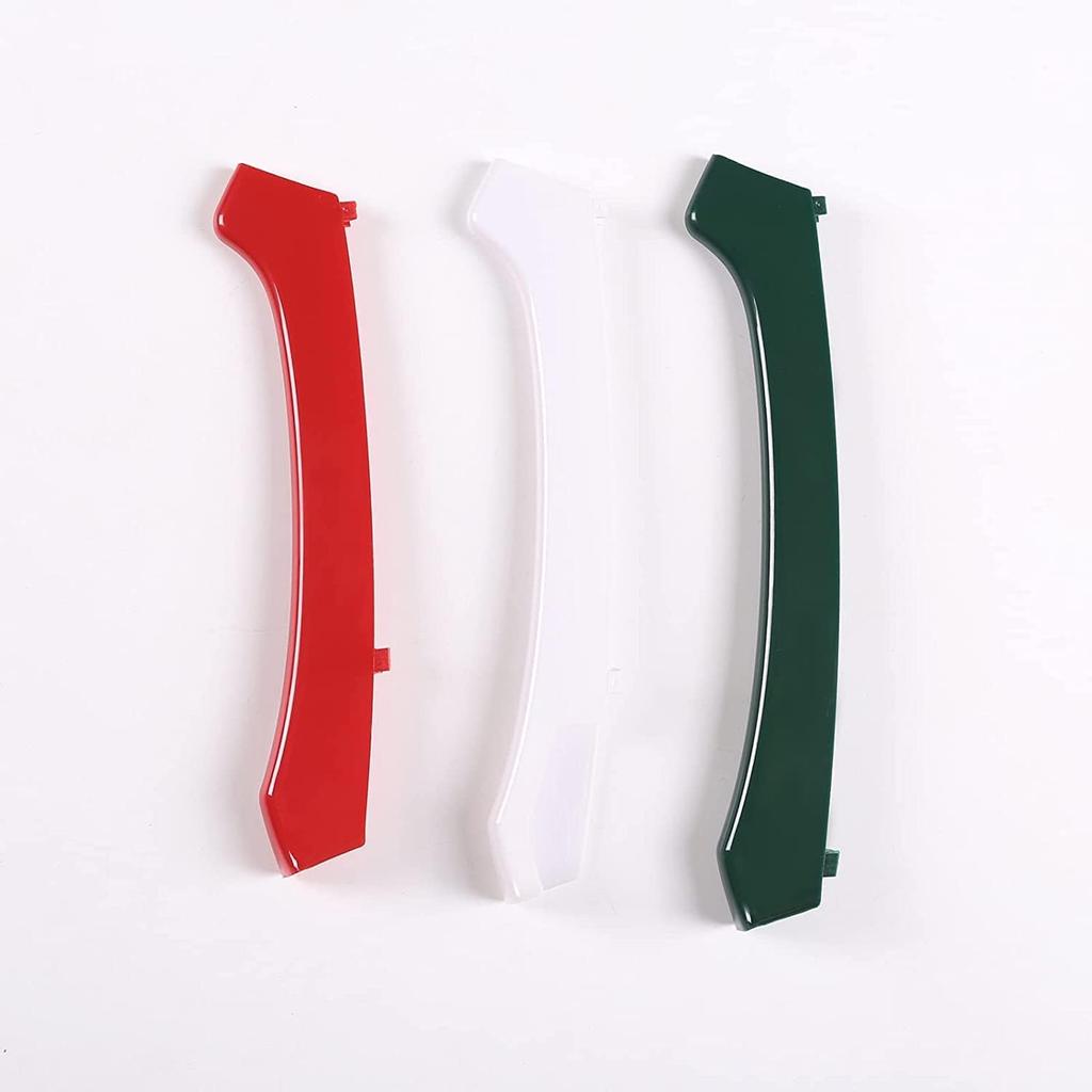 LLKUANG Three-Colored Stripe Grille Insert Trims Compatible with Maserati Ghibli 2014 2015 2016 2017 3PCS