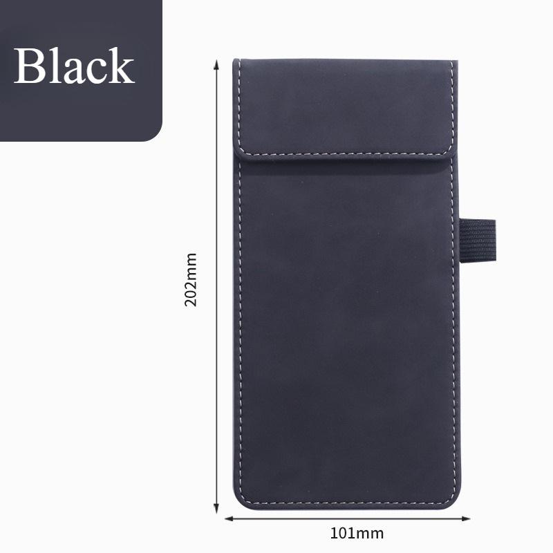 

Colorful A6 Bill Clip --PU Writing Pad Signature Plate Hotel Restaurant Commercial Menu Clip Conference Folder чорний