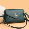Women's 2024 Korean Style Soft Leather Multi-Layer Handbag - Versatile, Large Capacity, Casual Single Shoulder or Crossbody Bag