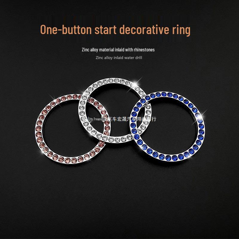 Diamond Car Key One-Button Start Ring - VIP DAD Edition.