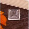 AAA Flawless 14x14 Heated Ceylon White Sapphire Square Cut Loose Gemstone