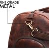 Genuine Leather Duffel | Travel Overnight Weekend Leather Bag | Sports Gym Duffel for Men 24 Inch