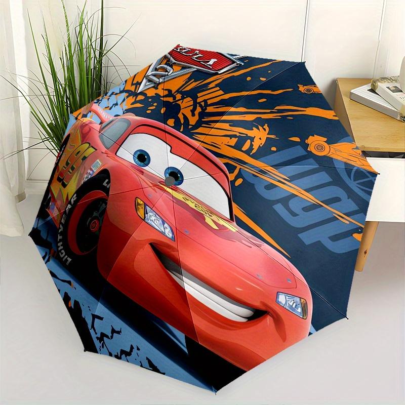 

Lightning McQueen,Cars 3 Automatic Opening and Closing Umbrella - 8-rib Reinforced Folding Design, Lightweight and Portable, Suitable for Da