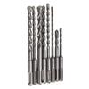 8Pcs Hammer Drill Bit Carbide Tip 2 Flute Drilling Tool Set Kit for Concrete