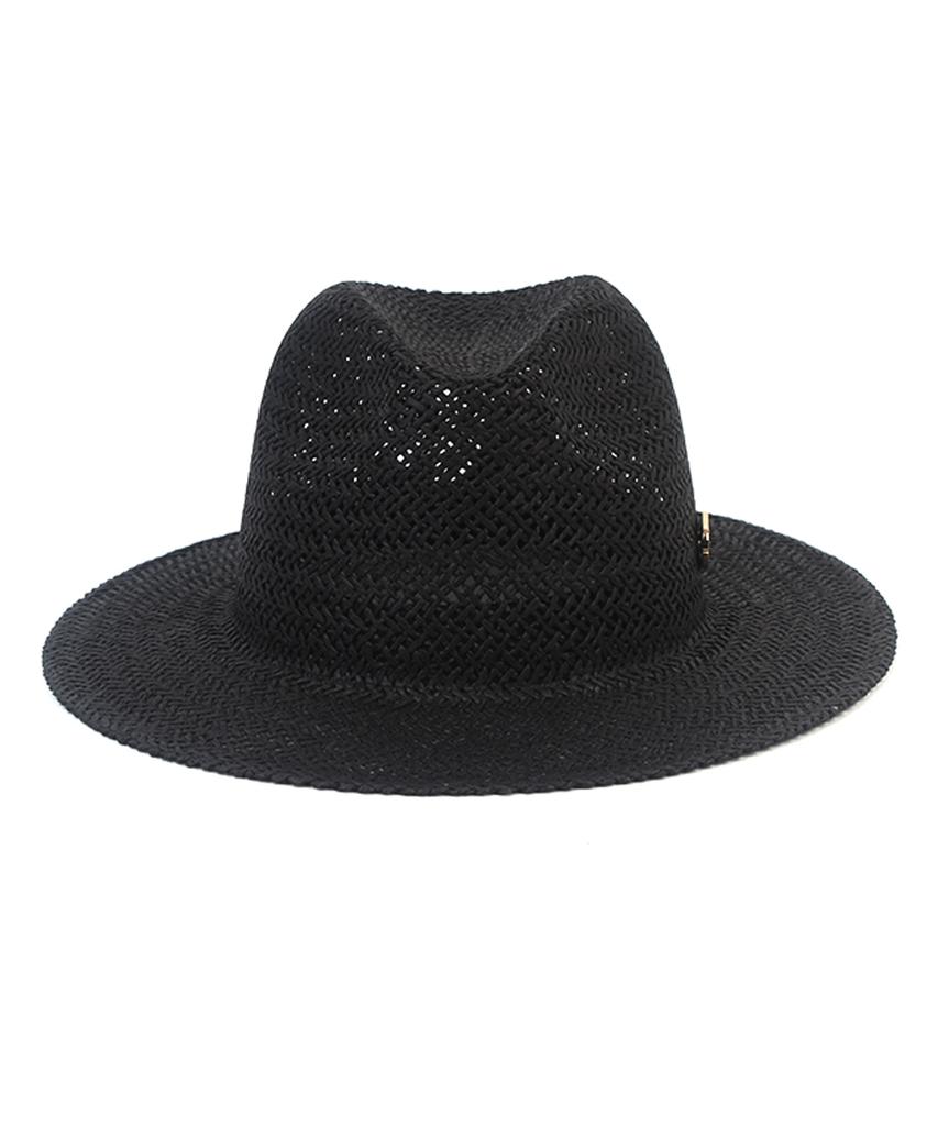 Yunibeosyeolkemiseuteuli Swing Basic Black Simple Fedora Summer Fedora