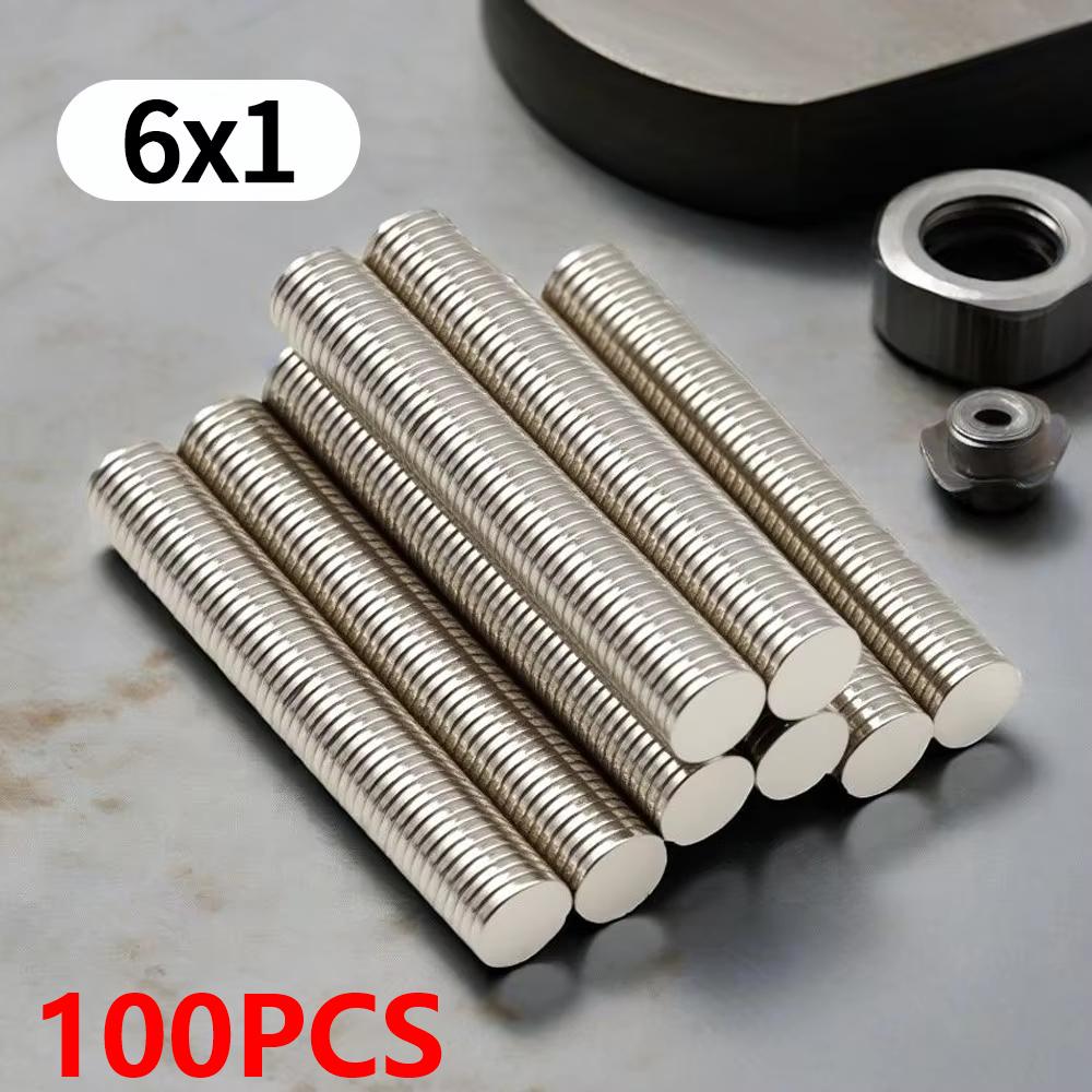 6X1MM imans Round Refrigerator magnets for Office Whiteboard Suitable Tools Home Workplace, Etc 6*1