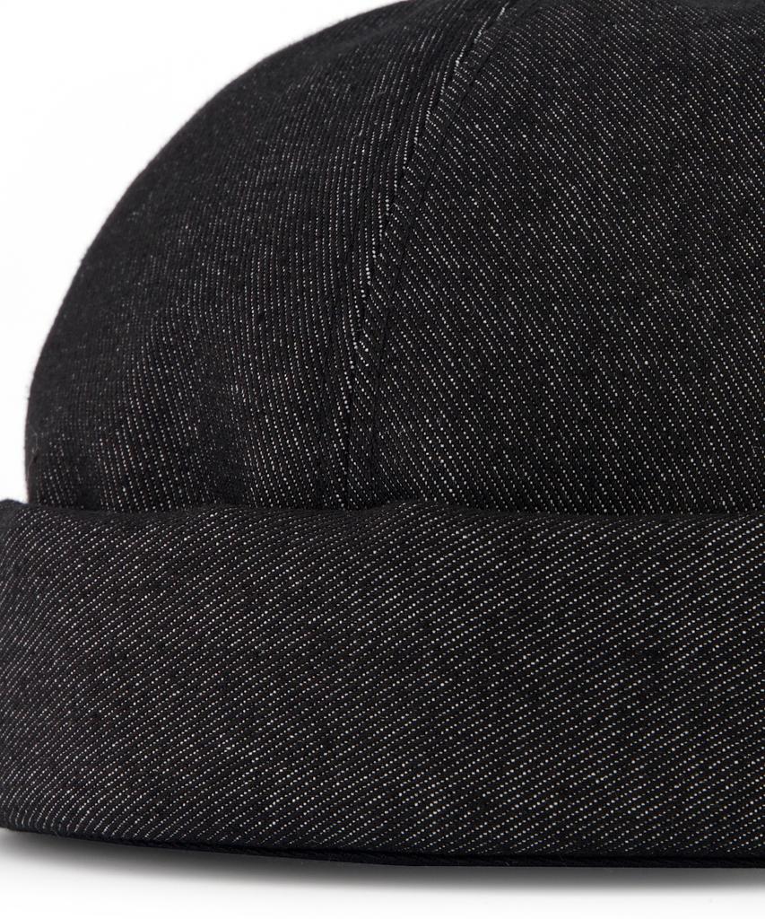 Eondeokeonteulol Big Size Oversized Denim Adjustable Brimless Watch Cap Unisex Beanie Hat Uc / Over Fit Brimless / Denim Bk