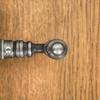DEVON handle with plate for 72mm insert, STEEL