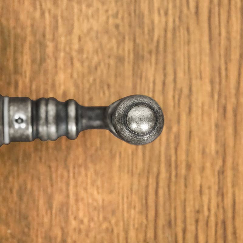 DEVON handle with plate for 72mm insert, STEEL