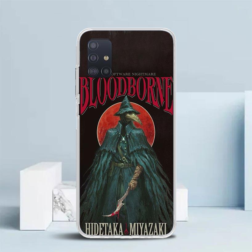 Bloodborne Game Soft Cover for Samsung Galaxy A12 A22 A32 A52 A72 A02S Phone Case Note 20 Ultra 10 S10 Plus A51 A71 A50S A20S A1