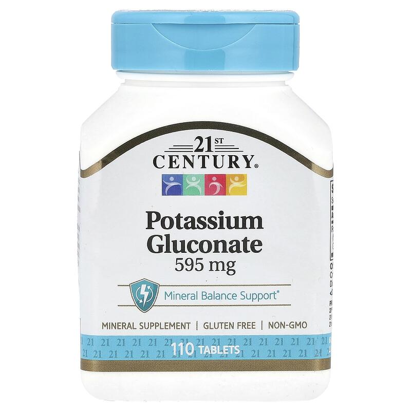 Potassium Gluconate, 595 mg, 110 Tablets