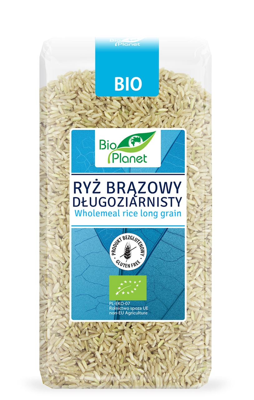 RISO INTEGRALE A GRANE LUNGHE BIOLOGICO SENZA GLUTINE 500 g - BIO PLANET
