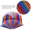 12/24 Pockets File Folder Organizer Expanding Color Accordion A4 Document