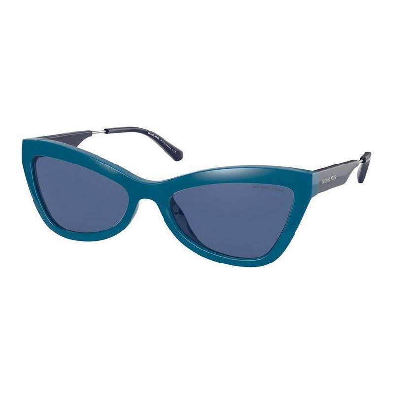 MICHAEL KORS Temple Letter Logo Design Cat Eye Sunglasses Women s Blue