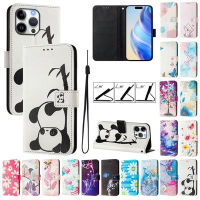 Για iPhone 16 15 14 13 12 11 Pro Max XR XS Max 6 7 8 Plus 16Pro Δερμάτινη Θήκη Μαγνητικό Πορτοφόλι Θήκη Καρτών Flip Folio Κάλυμμα Βάση Στήριξης Προστατευτικές Θήκες