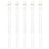 5 Pairs White Gold Chopsticks Set Healthy Korean Sushi Sticks Chopsticks Reusable Non-slip Chopsticks For Party Hotel Restaurant
