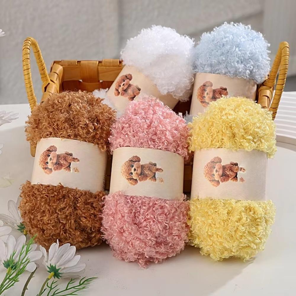50g/Roll Fluffy Thread Loop Wool Chenille Yarn New Knitting Yarn  Crochet Plush Toy