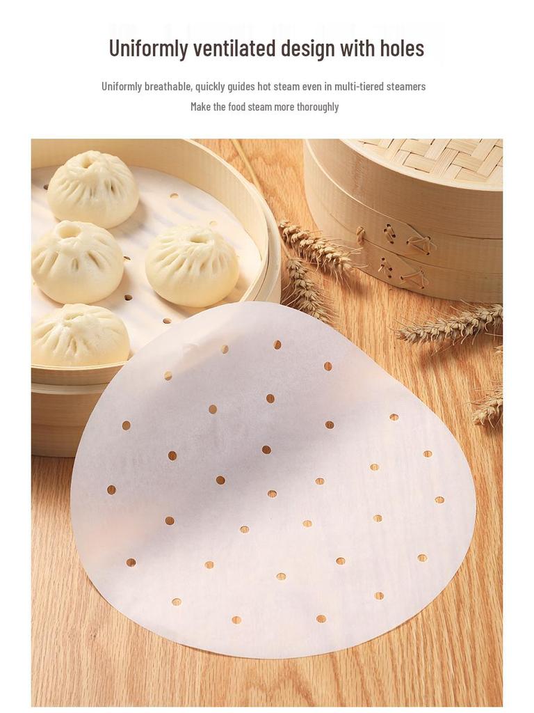 Disposable Non-Stick Steamer Mat for Baozi and Buns
