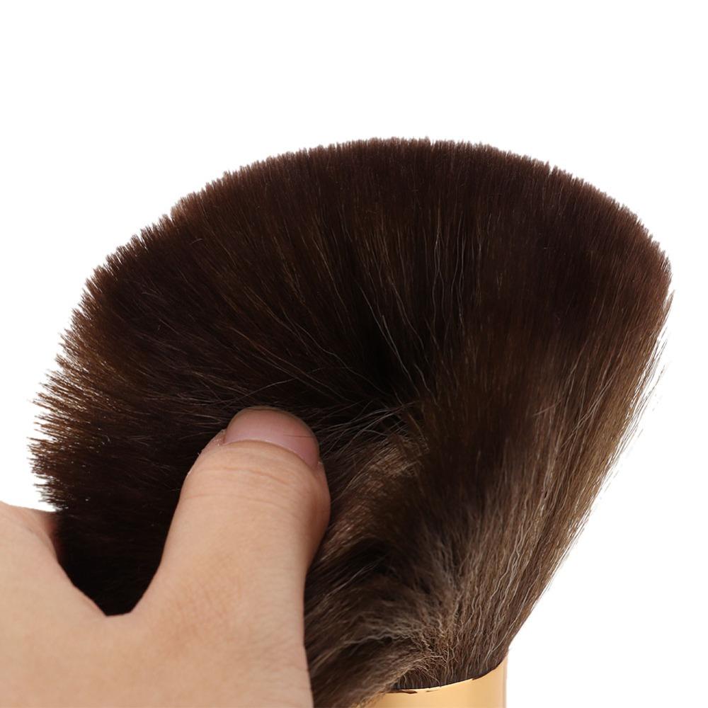 Wooden Handle Face Duster Brush Soft Cleaning Hairbrush Barber Neck Duster Barber Use
