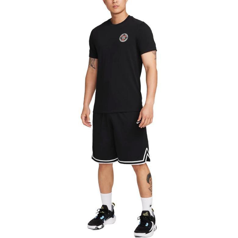 Nike T Shirts Men's Black Crew Neck Moderate Straight Fit FJ2317-010