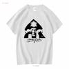 Aleister Crowley T-Shirt vintage Gewaschen Stilvoll Lässiges Oberteil Für den Alltag Grafik Weich Unisex Bequem Designer-Kleidung