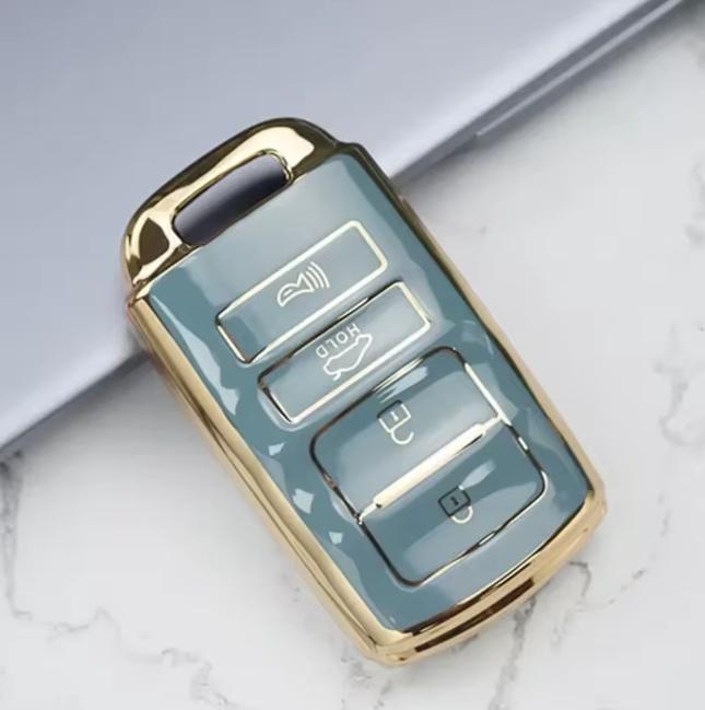 4 Buttons New Soft TPU Smart Remote Car Key Shell Case Cover  for Kia Cadenza K900 2014 2015 2016 2017 Protector Shell Keychain