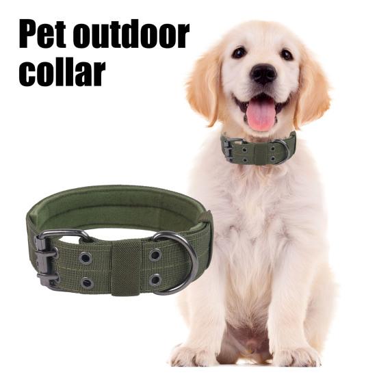 Adjustable Dog Collar with D-Ring Tear-resistant Pet Training Collar Pet Neck Protection Collar Pet Supplies