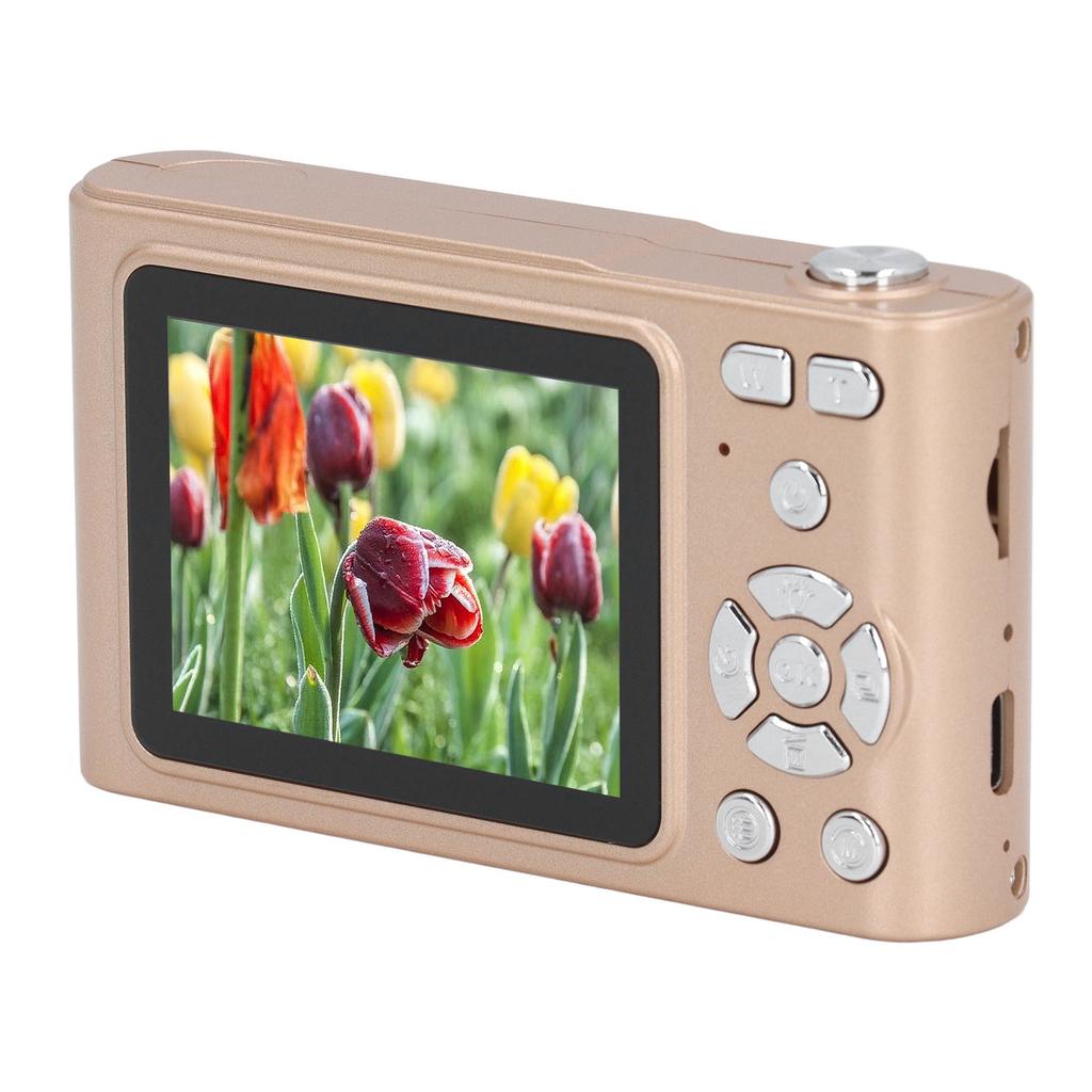 HD Digitalkamera Vintage 4K 2,4 Zoll 48MP 16x Zoom Verwacklungsschutz für Fotografie Videoaufnahme Reise