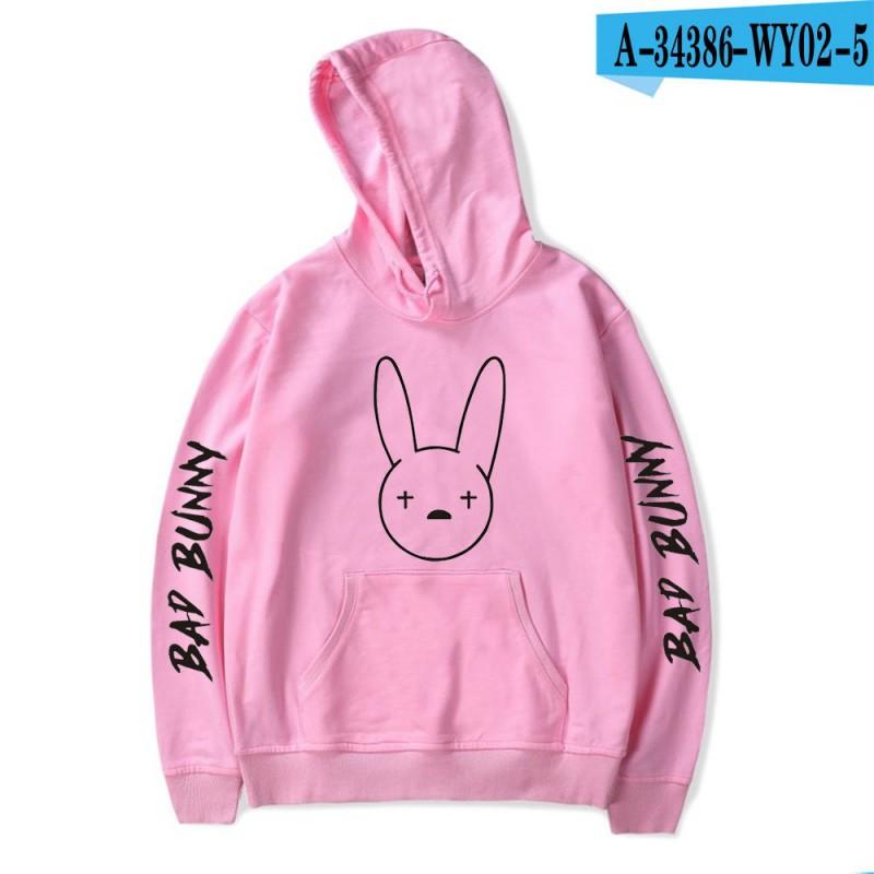 Unisex Hooded Sweatshirt Bad Bunny Inspired Casual Fall Pullover With Letter Print