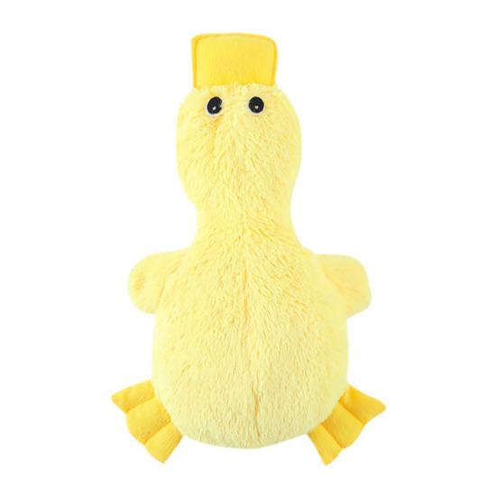 Dog Plush Duck Toy Squeaky Dog Chew Toy Soft Stuffed Duck Toy Relieves жёлтый