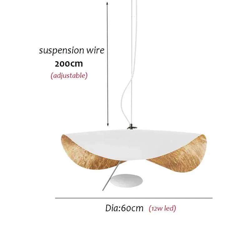 Nordic Leaf Pendant Lamp Copper Chandelier Creative Living Dining Bar Kitchen Island Lanterns LED Curved Led Indoor Lighting