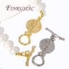 2/4Pcs 18K Real Gold Plated Brass OT Clasps Toggle Clasp For Jewelry Making,High Quality Bracelets Clasps Connector Findings