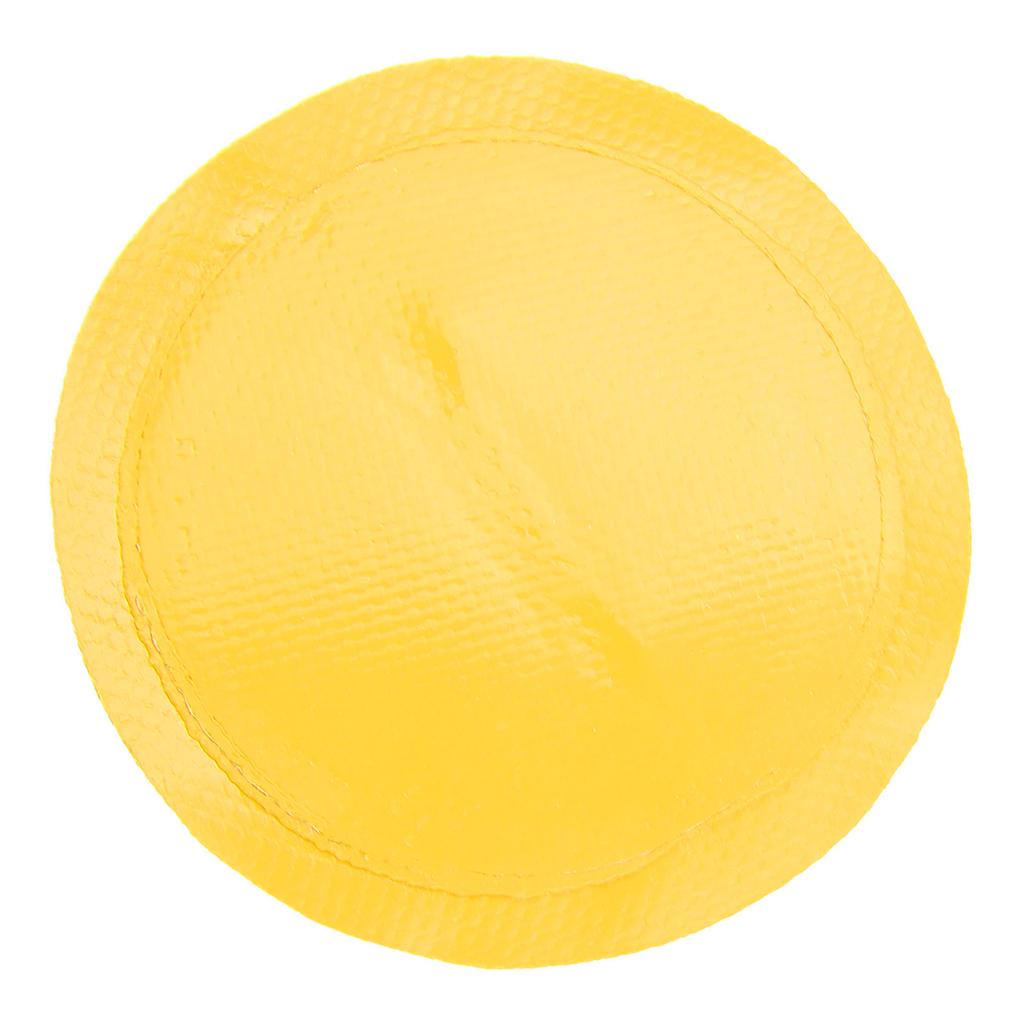 4 Pcs Inflatable Boat D  Pad Patch PVC   Marine Stainless Steel Fixed Buckle(Yellow )