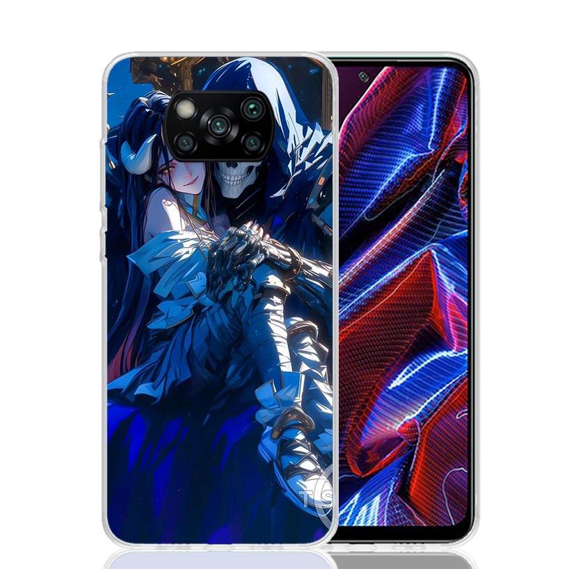 Albedo Overlord Anime Phone Case For Xiaomi Poco X7 X6 X5 Pro F7 Ultra Redmi 15C 15 13 13C 12 12C 10 10A 10C 9 9A 9C 9T Cover Po
