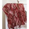 Water ripple print cashmere scarf for autumn and winter, new European and American vintage winter warm versatile shawl and neck warmer
