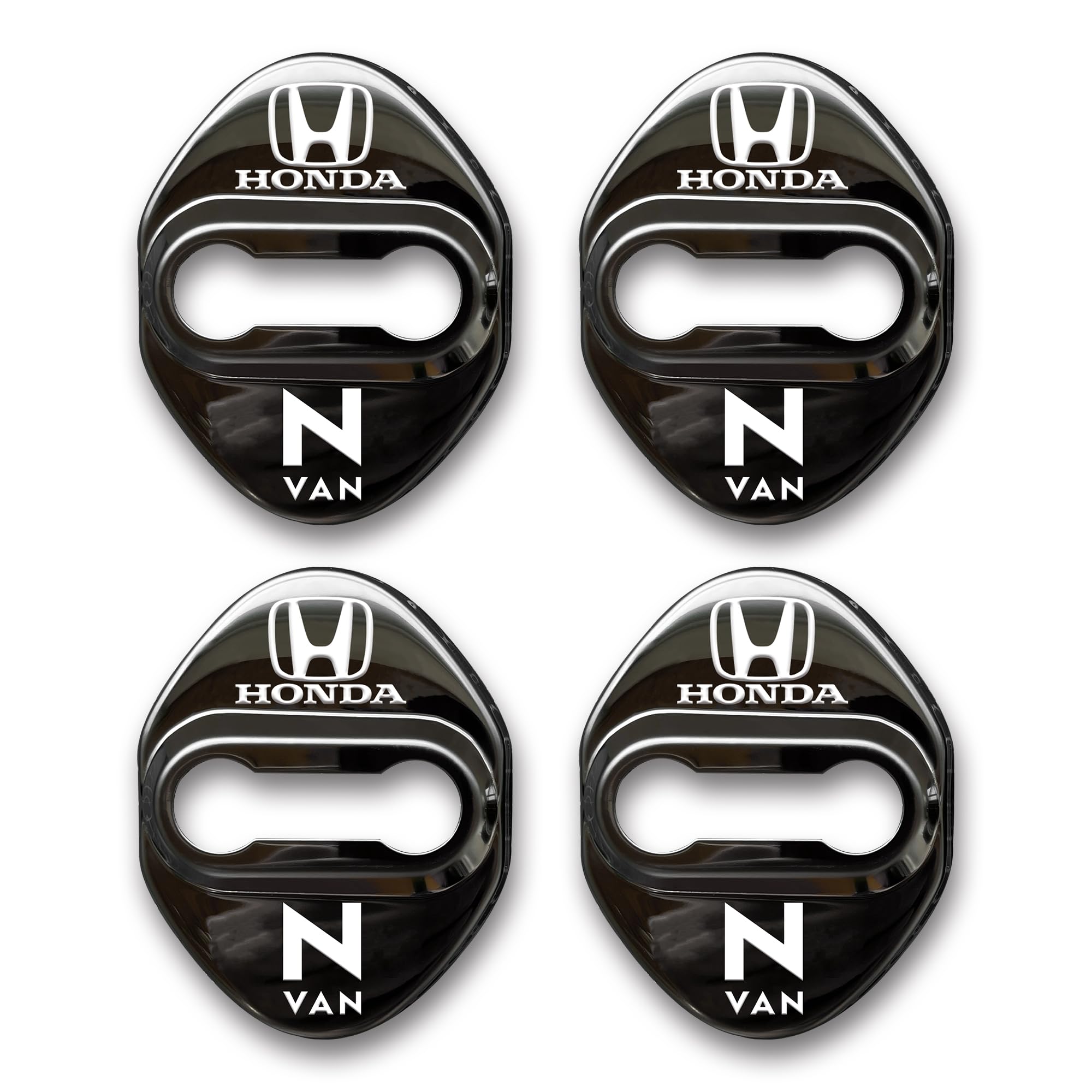 

[JLMFC] Для автомобилей N-VAN, с логотипом NVAN, крышка дверного упора, крышка дверного замка, наклеиваемая, набор из 4 шт. (черный)